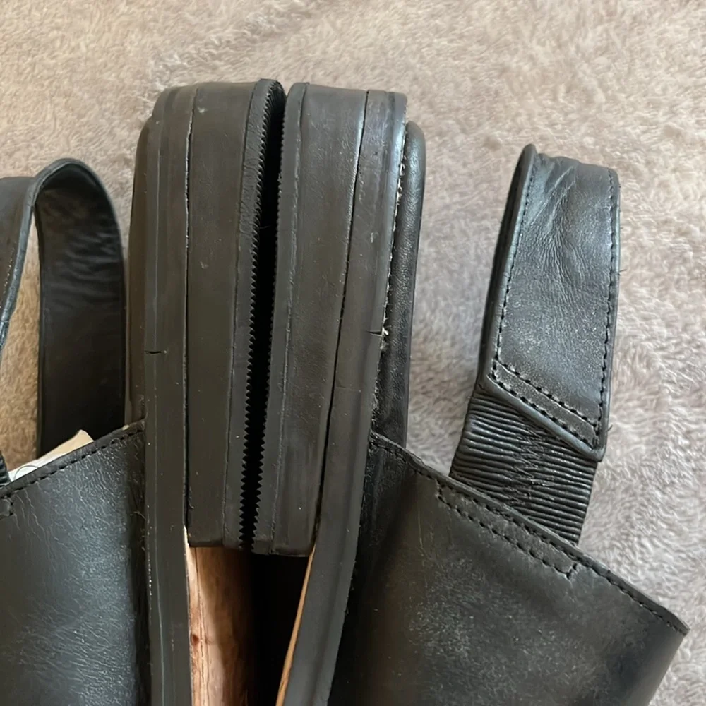 Cole Haan‎ Black Leather Sandals Double Strap Mens Size 9
